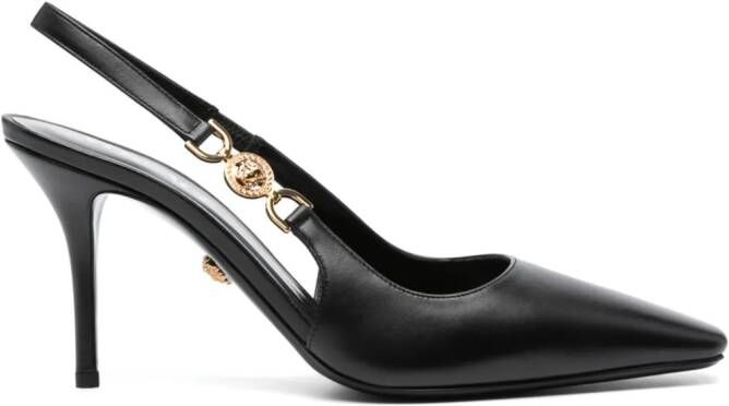 Versace Medusa '95 85mm slingback pumps Zwart