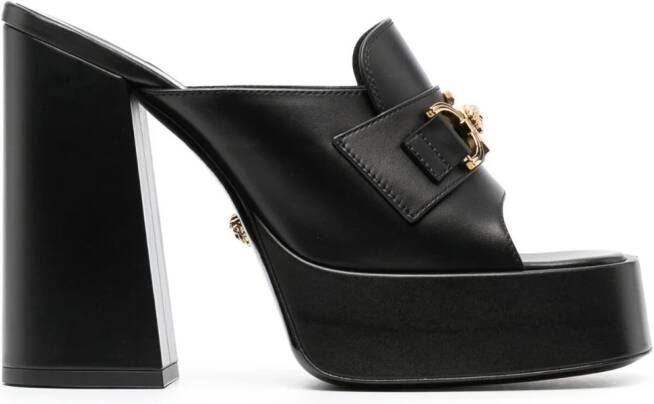 Versace Aevitas 120mm sandalen met plateauzool Zwart