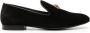 Versace Fluwelen loafers Zwart - Thumbnail 1