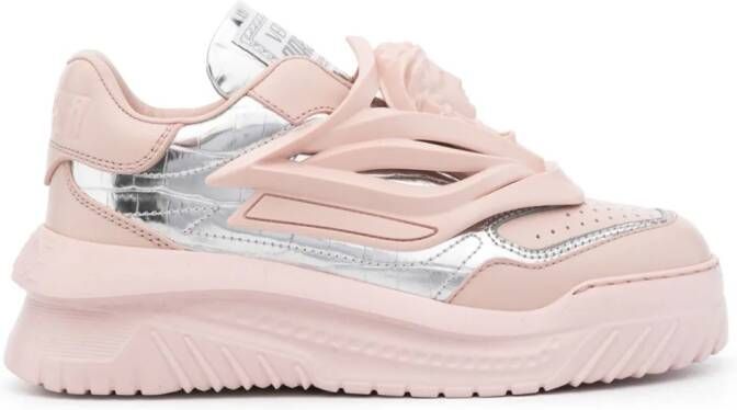Versace Odissea leren sneakers Roze