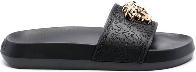 Versace Palazzo Medusa slippers Zwart