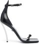 Versace Pin-Point 100mm sandalen met gesp Zwart - Thumbnail 1