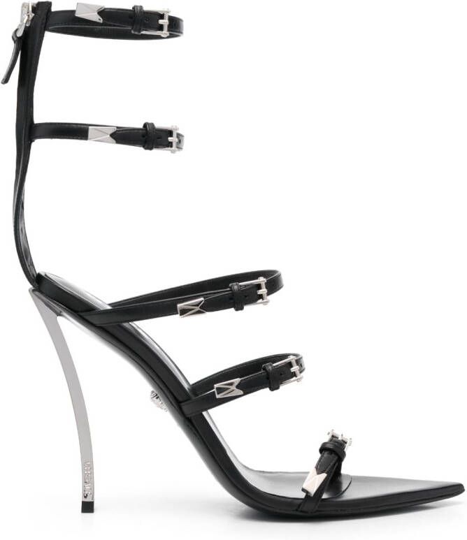 Versace Pin-Point sandalen Zwart