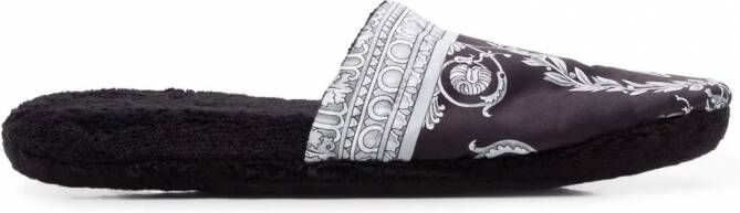 Versace I Love Baroque slippers Zwart