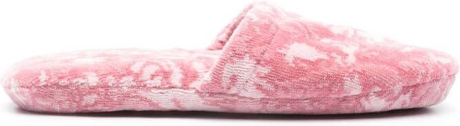 Versace Slippers met jacquard Roze