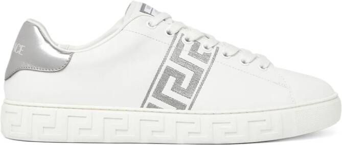 Versace Sneakers met Greca borduurwerk Wit