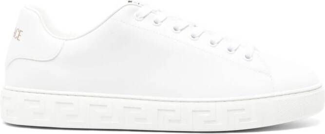 Versace Sneakers met Greca reliëf Wit