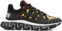Versace Trigreca sneakers met barokprint heren polyamide Kurk polyurethaan rubber 39.5 Zwart - Thumbnail 1