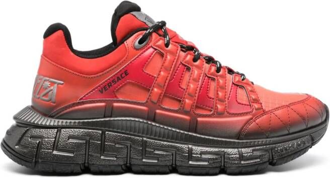 Versace Trigreca leren sneakers Rood