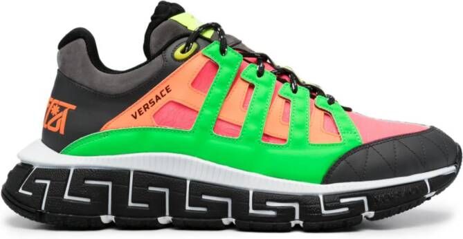 Versace Trigreca sneakers met vlakken Grijs