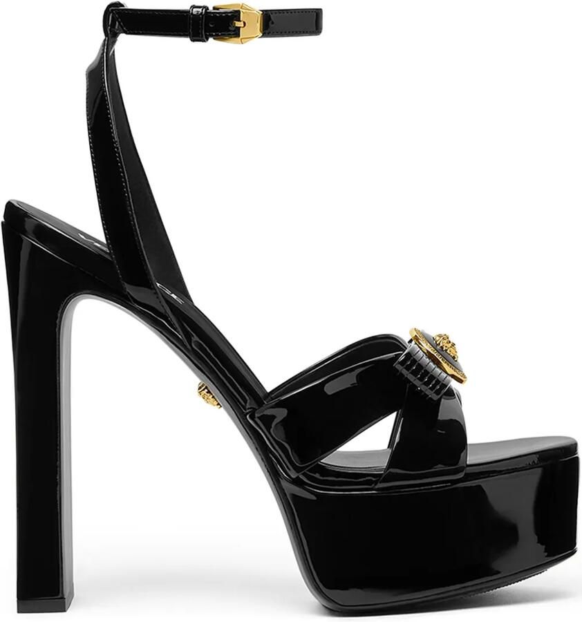 Versace 140 mm Gianni Ribbon sandalen Zwart