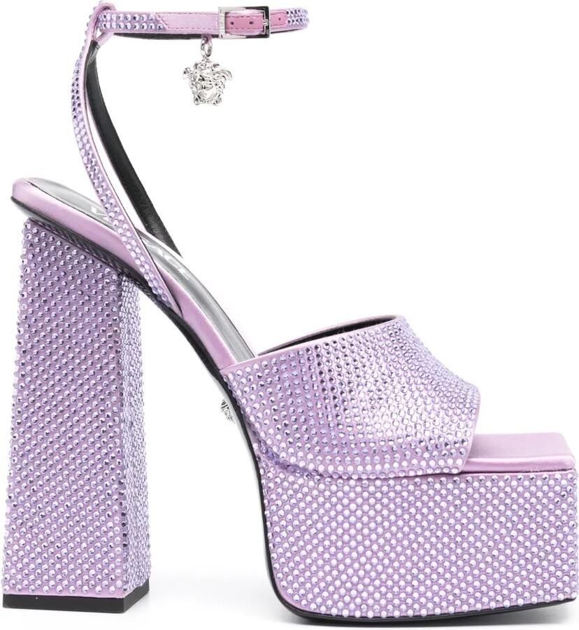 Versace 150 mm Aevitas sandalen met plateauzool Paars