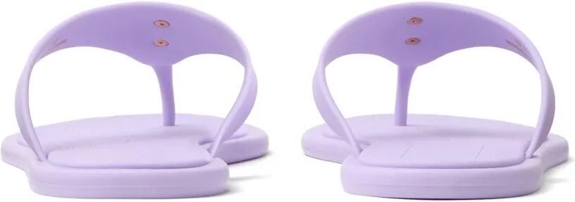 Versace Alia platte rubberen sandalen Paars