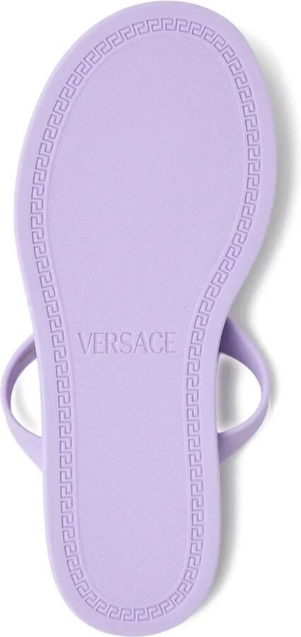 Versace Alia platte rubberen sandalen Paars - Foto 4