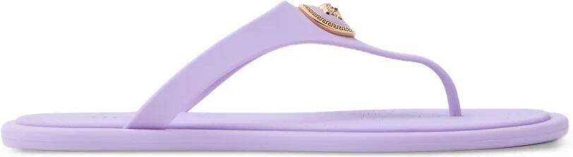 Versace Alia platte rubberen sandalen Paars - Foto 5