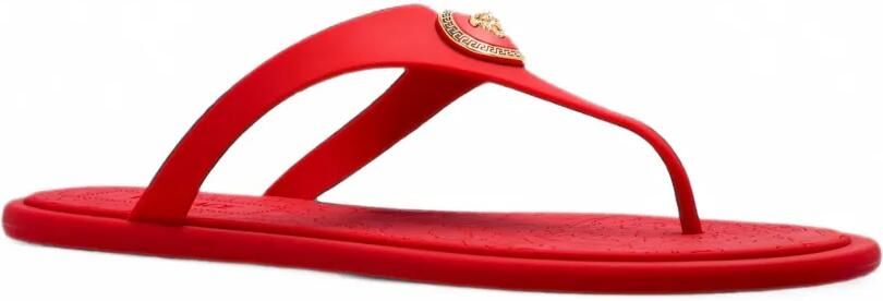 Versace Alia platte rubberen sandalen Rood