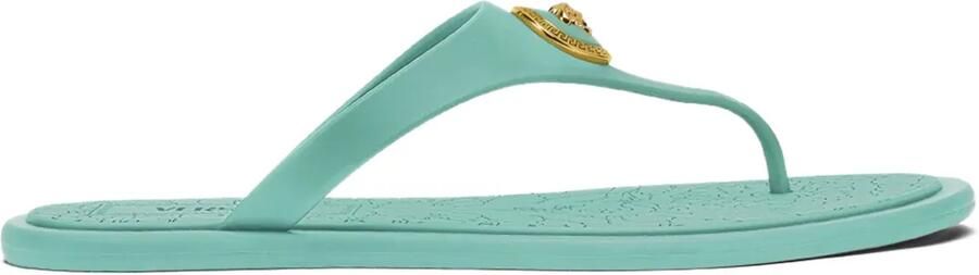 Versace Alia verfraaide teenslippers Groen