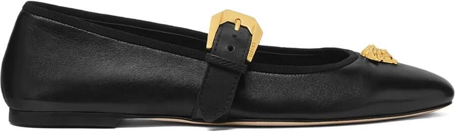 Versace Ballerina's met Medusa-gesp Zwart