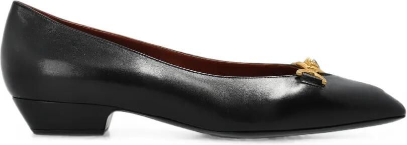 Versace Ballerina's met puntige neus Zwart