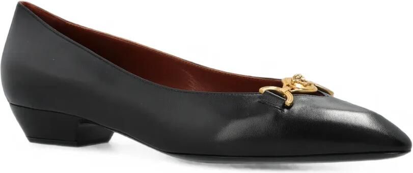 Versace Ballerina's met puntige neus Zwart - Foto 3