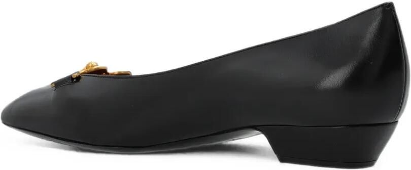 Versace Ballerina's met puntige neus Zwart - Foto 4