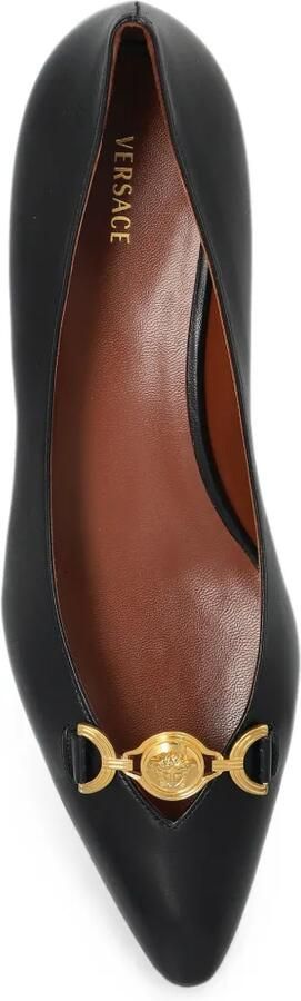 Versace Ballerina's met puntige neus Zwart - Foto 5