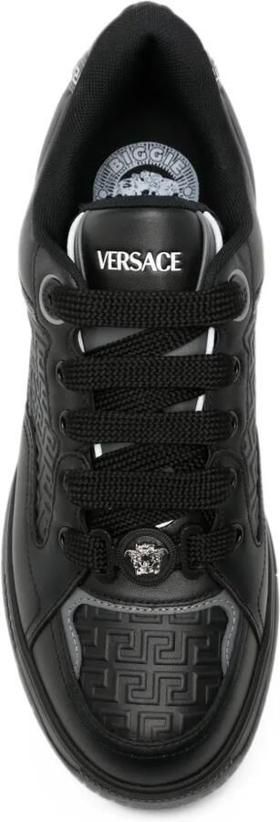 Versace Biggie Basket leather sneakers Zwart - Foto 4