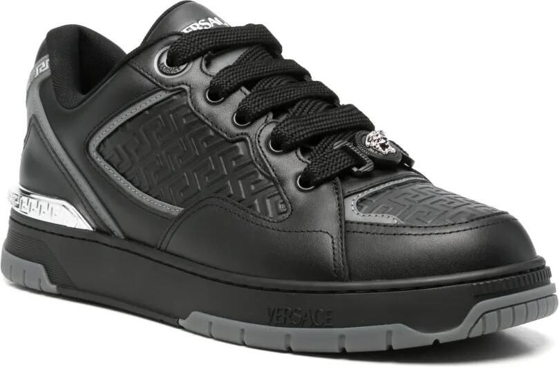 Versace Biggie Basket leather sneakers Zwart - Foto 3