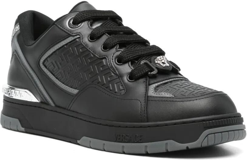 Versace Biggie Basket leren sneakers Zwart - Foto 3