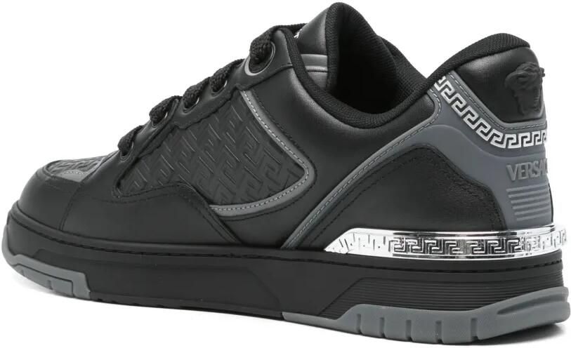 Versace Biggie Basket leren sneakers Zwart - Foto 4