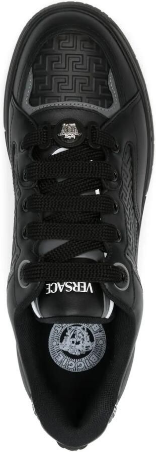 Versace Biggie Basket leren sneakers Zwart - Foto 5