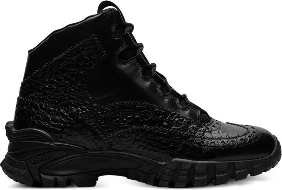 Versace Classic Style "Black Vibram" laarzen Zwart