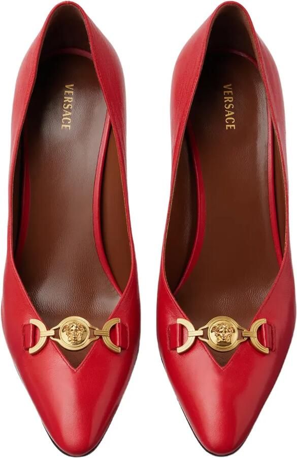Versace Clelia nappa pumps 90 mm Rood - Foto 4