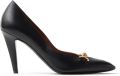 Versace Clelia nappa pumps 90 mm Zwart - Zwart