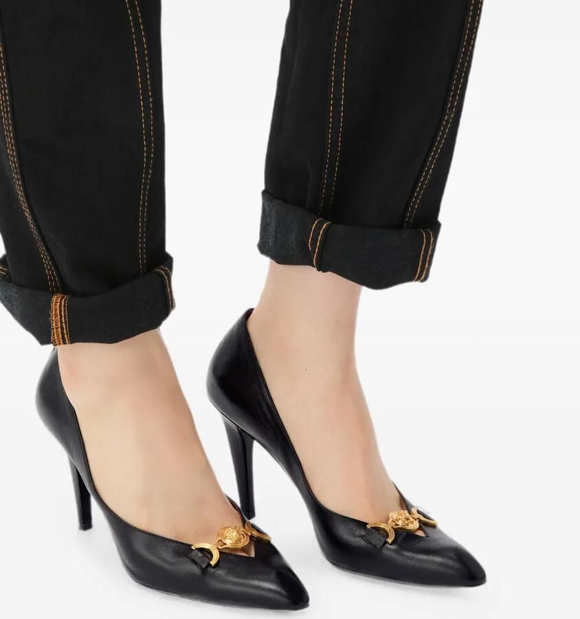 Versace Clelia nappa pumps 90 mm Zwart - Foto 2