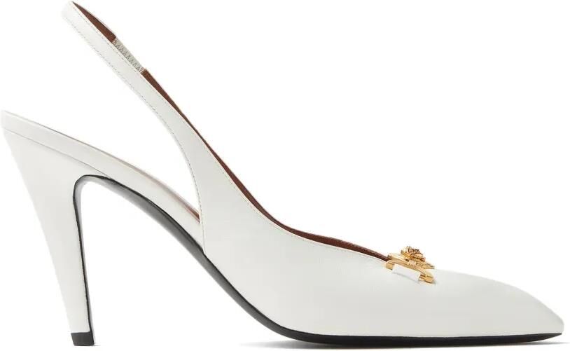 Versace Clelia nappa slingbacks 90 mm Wit