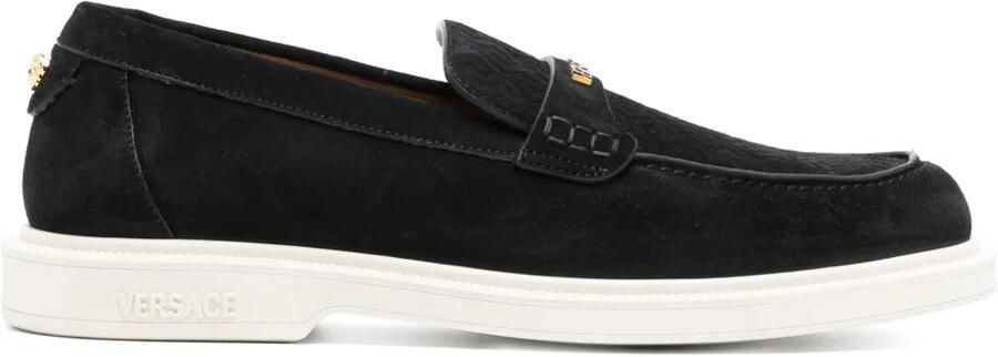 Versace Crosta loafers Zwart