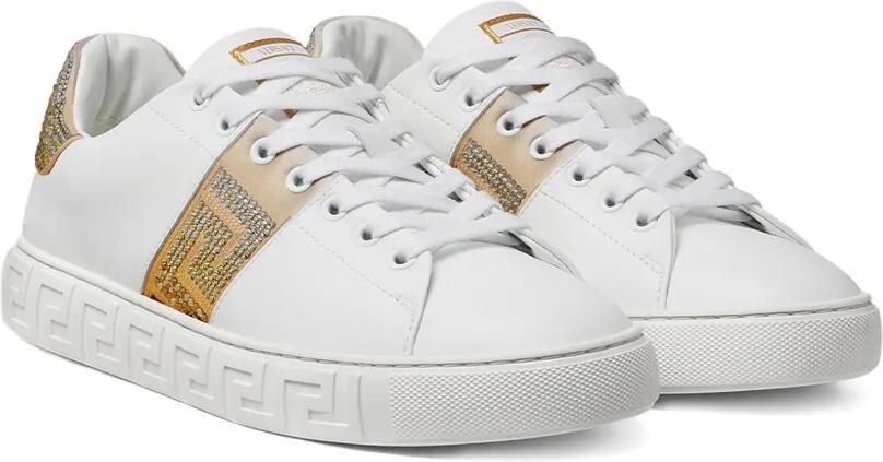 Versace Crystal Greca sneakers Wit - Foto 5