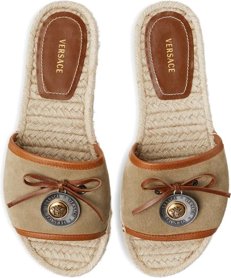 Versace Espadrilles met Medusa-plakkaat Bruin - Foto 2