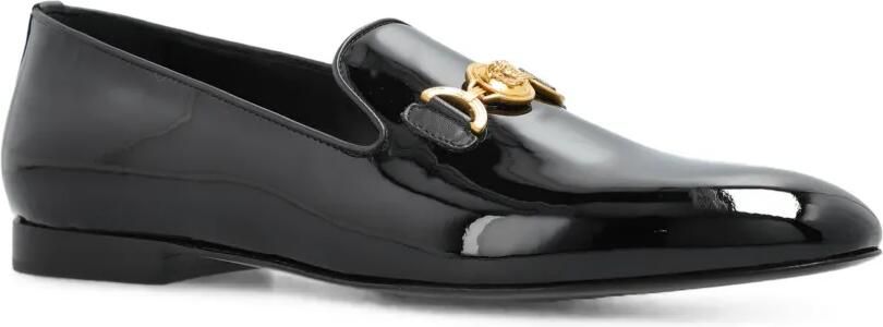 Versace Gala lakleren slippers Zwart - Foto 4