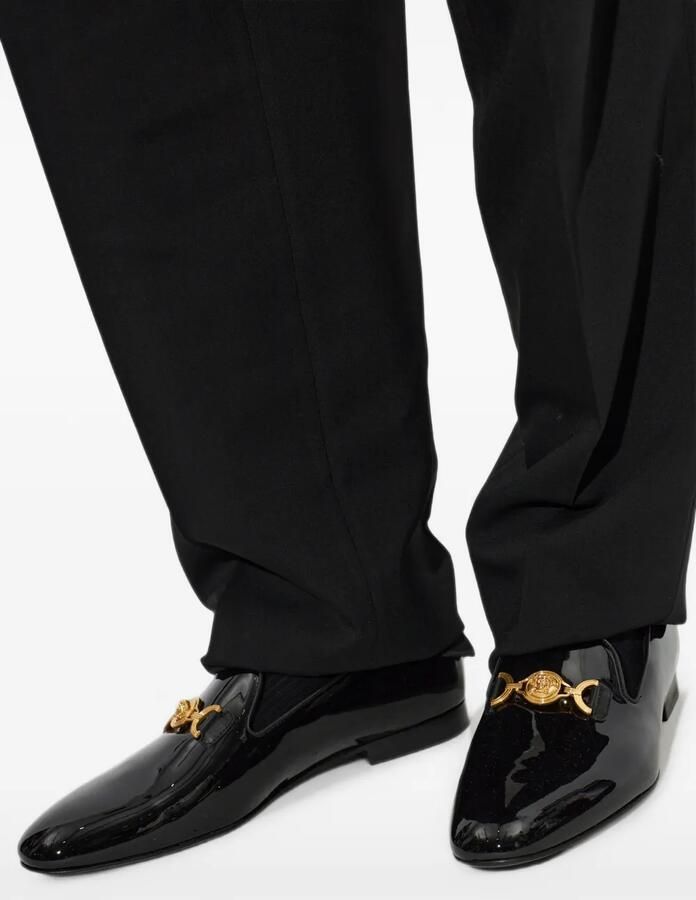 Versace Gala lakleren slippers Zwart - Foto 3