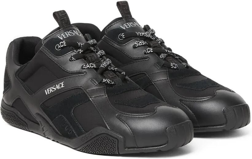 Versace Galaxia leren sneakers Zwart - Foto 5