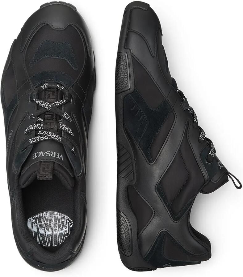 Versace Galaxia leren sneakers Zwart - Foto 3