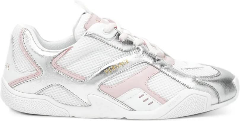 Versace Galaxia metallic sneakers Wit