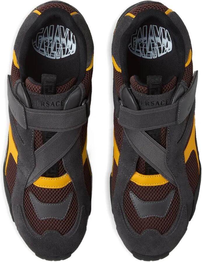 Versace Galaxia suède sneakers Bruin - Foto 3