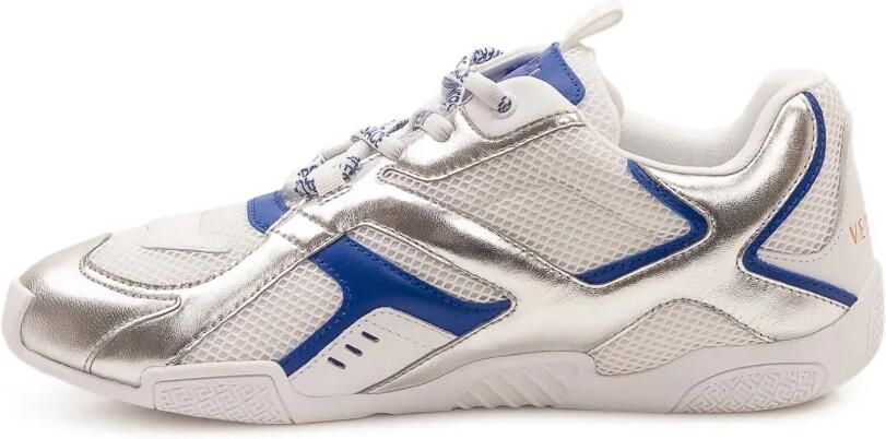 Versace Gelakte leren sneakers Wit - Foto 4