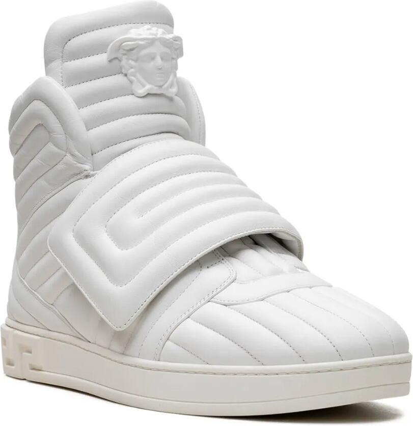 Versace Gewatteerde high-top "White" sneakers Wit - Foto 2