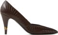Versace Gianni leren pumps 90 mm Bruin - Bruin