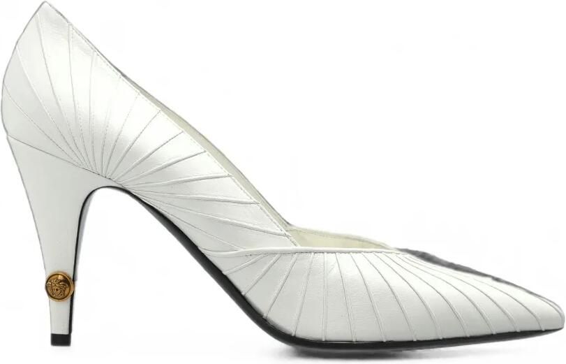 Versace Gianni leren pumps 90 mm Wit