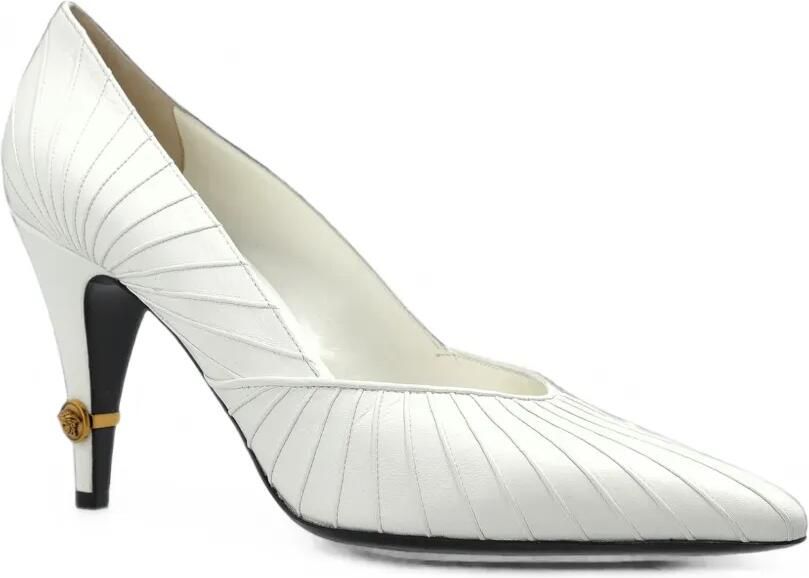 Versace Gianni leren pumps 90 mm Wit - Foto 4